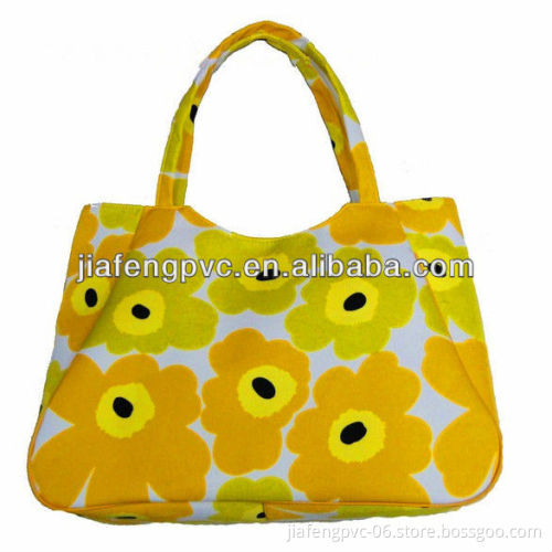 2013 Hot Selling Fabric cheap shopping bags with Elegant Flower Printing
